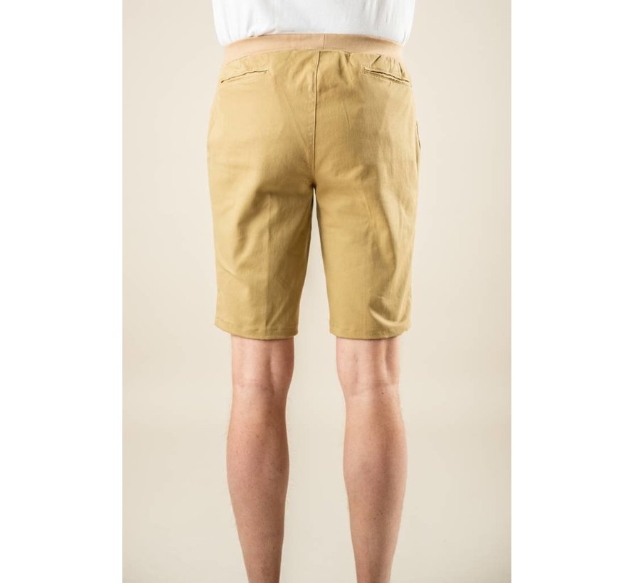 Camel short met elastiek heren