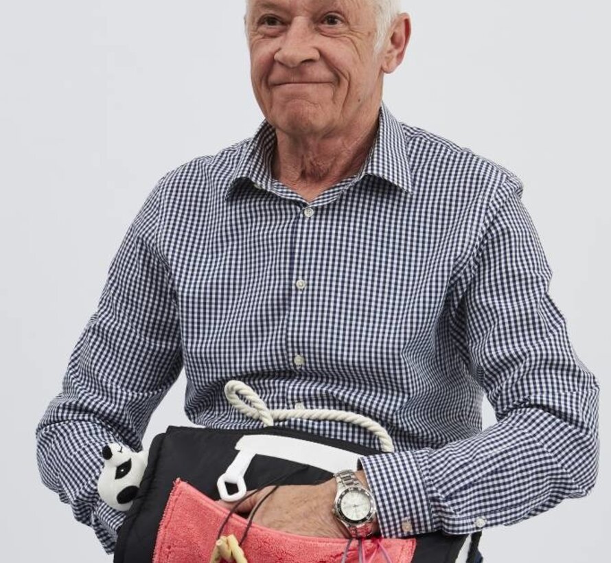 Belevingsmuff met handvat