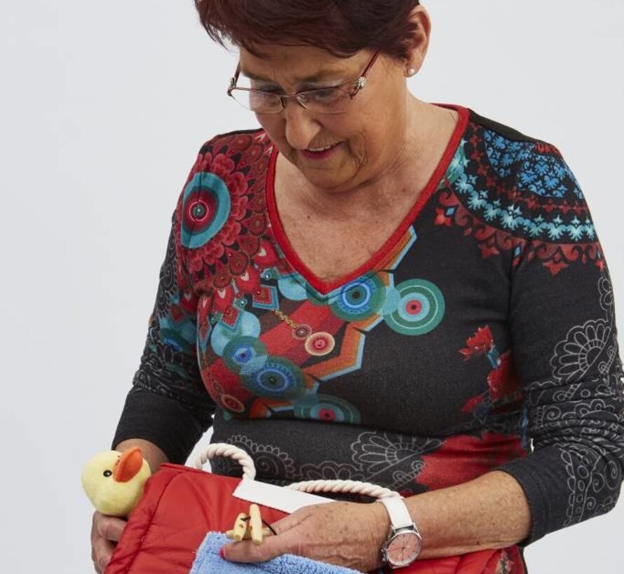 Belevingsmuff met handvat