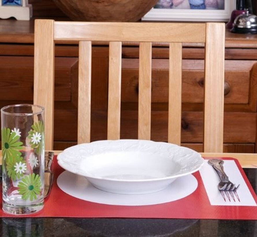 Antislip placemat met hoog contrast pictogrammen