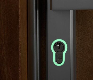 Fosforescerende stickers voor schakelaar en slotrand