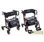 Plooibare rollator/rolstoel in rood