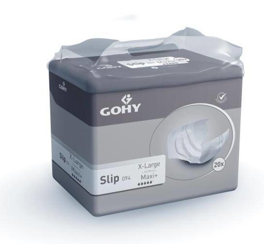 Slip 'Maxi plus' - grijs 4 x 20 stuks