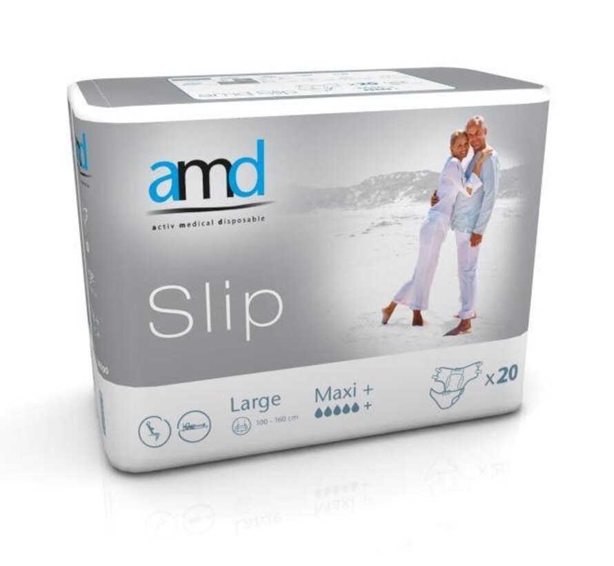 Slip 'Maxi plus' - grijs 4 x 20 stuks