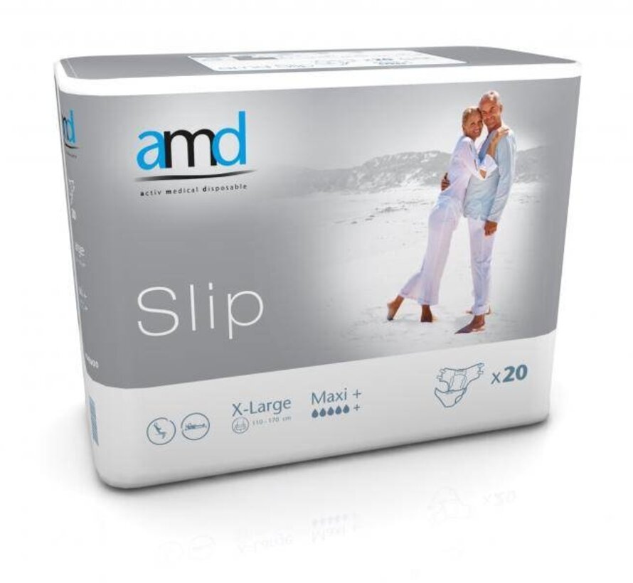 Slip 'Maxi plus' - grijs 4 x 20 stuks