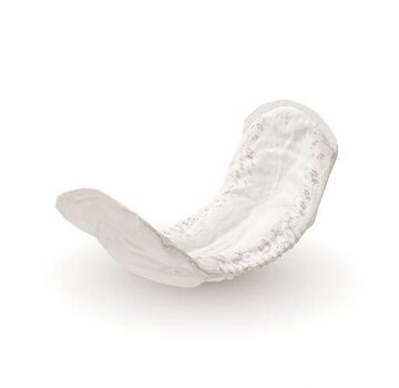 Incontinentie inlegger met centrale kleefstrip aan de buitenkant