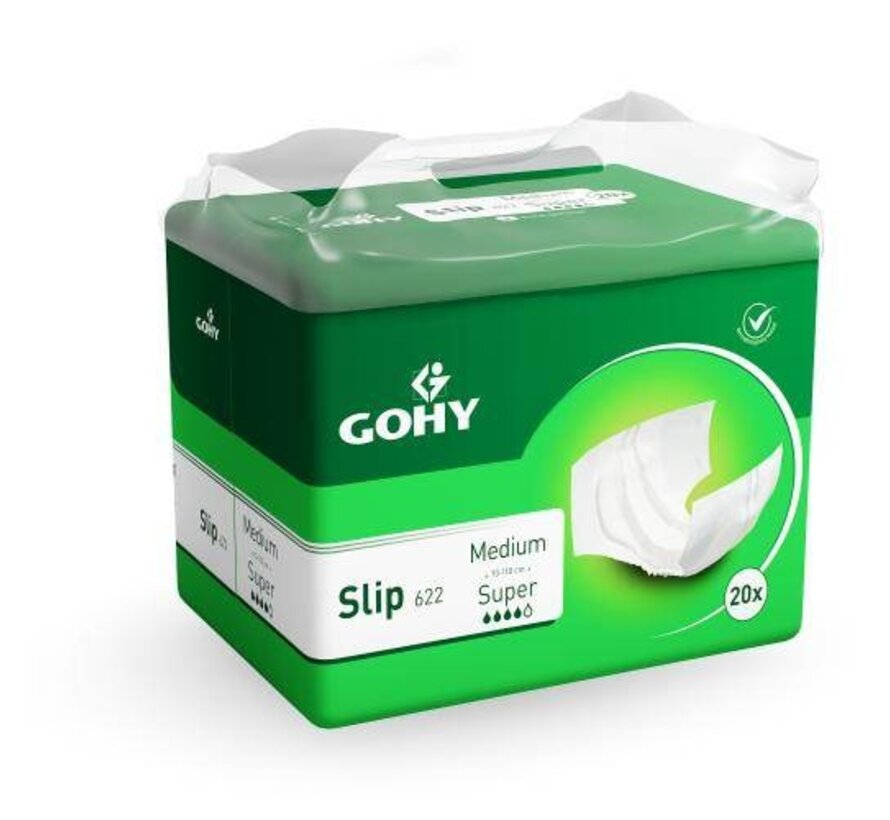 Slip 'Super' - groen 4 x 20 stuks