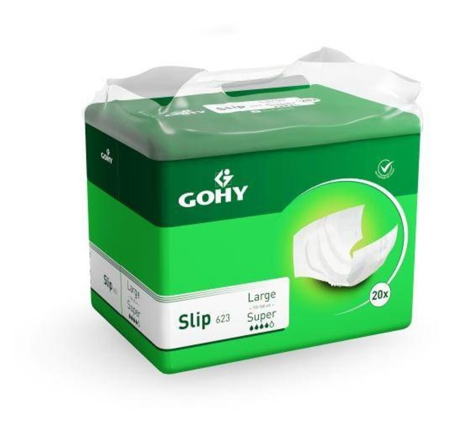 Slip 'Super' - groen 4 x 20 stuks