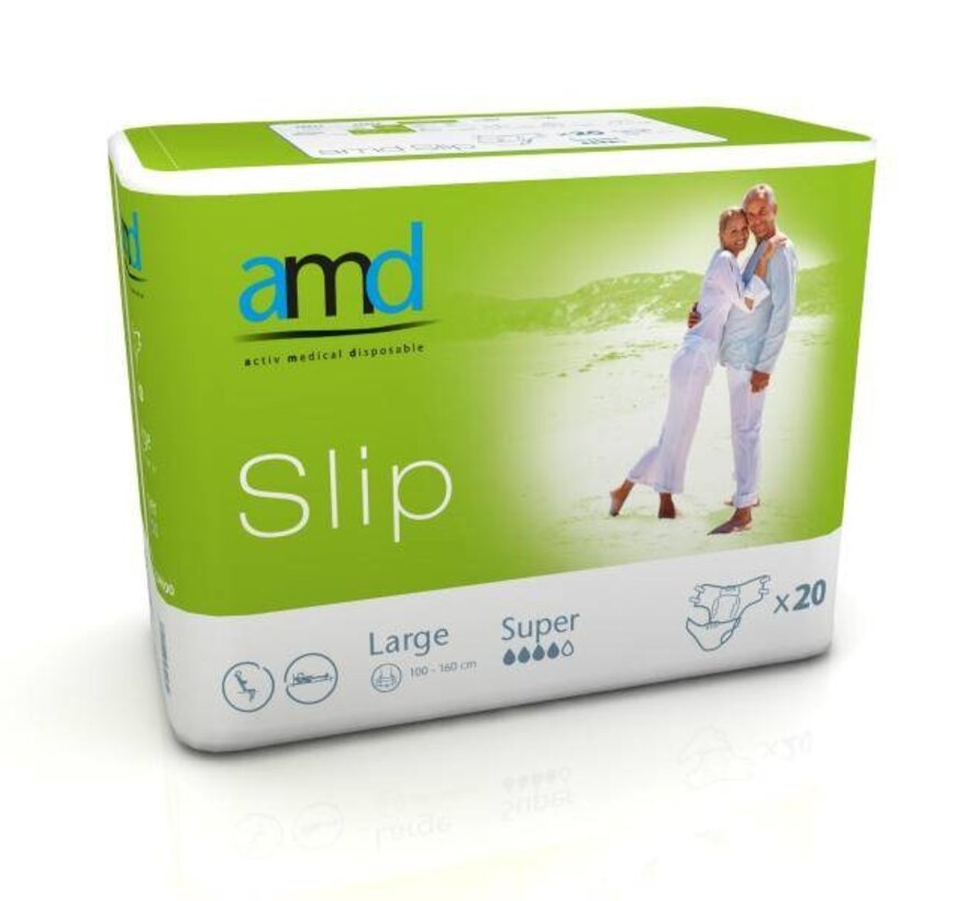 Slip 'Super' - groen 4 x 20 stuks