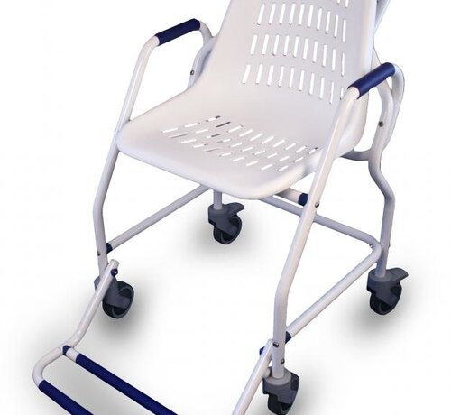 Doucherolstoel met inklapbare voetensteun