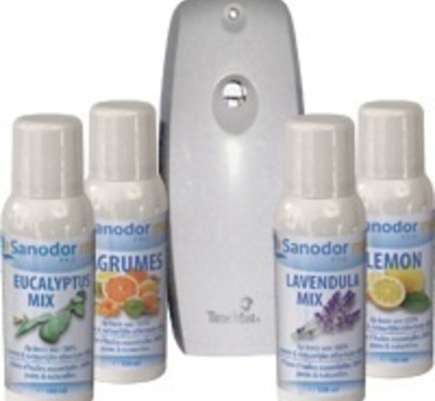 Starterkit sanodor pro matic + 3 geuren