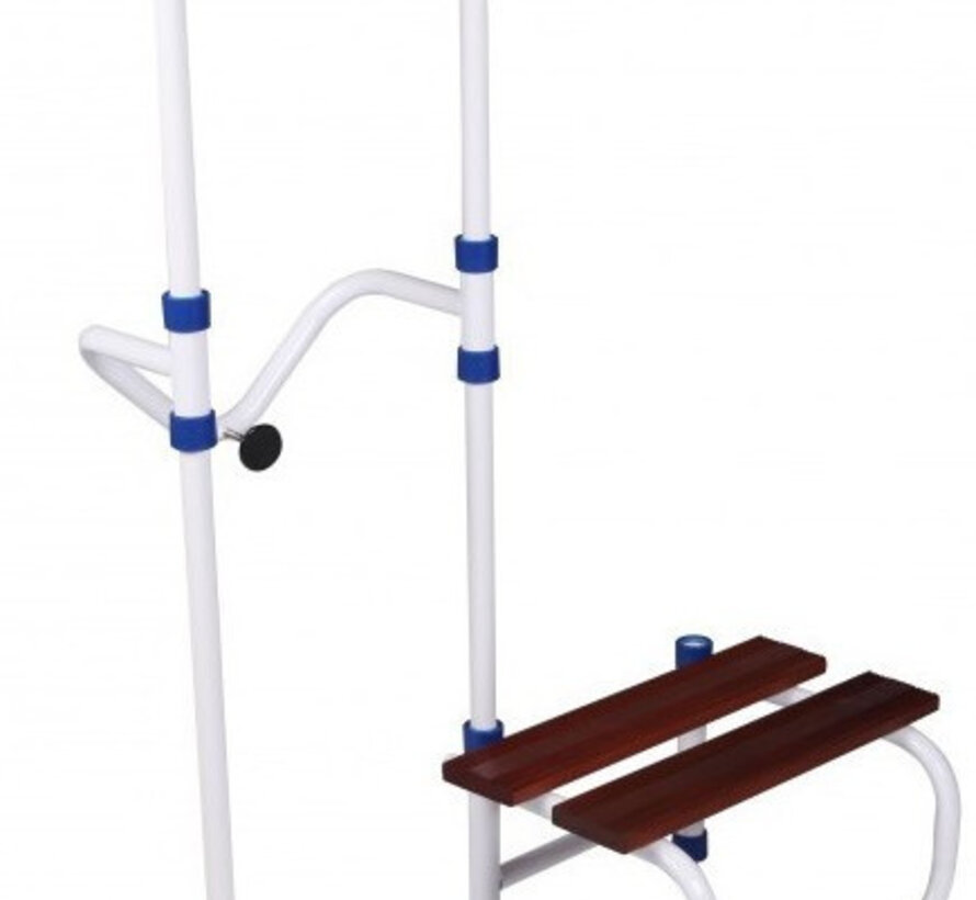 Opstap met verstelbare handgreep voor bad