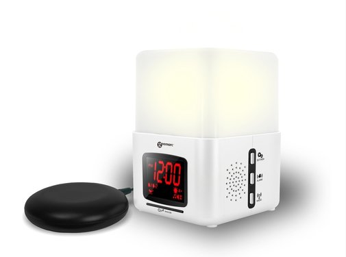 Zonsopkomst Wekker met Trillend accessoire en Lamp