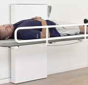 Opklapbare verzorgingstafel voor wandbevestiging Ropox Vario, elektrisch  hoogteverstelbaar