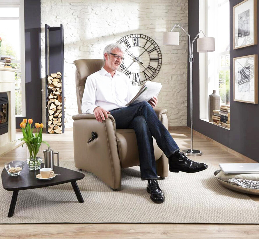 Ergolux by Ergodome: relaxzetel met 3 motoren en opstahulp