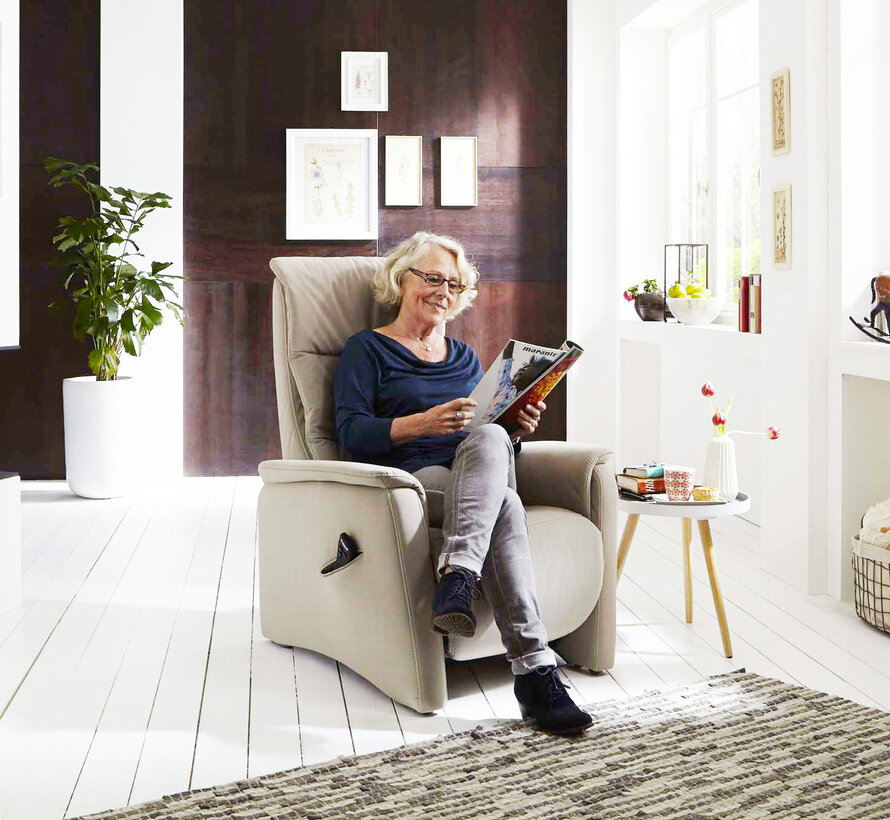 Ergolux by Ergodome: relaxzetel met 3 motoren en opstahulp