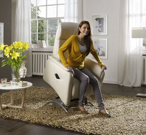 Ergolux by Ergodome: relaxzetel met 3 motoren en opstahulp