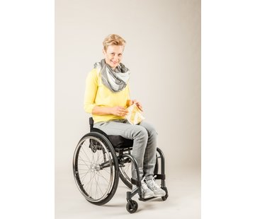 Sondage rolstoelbroek voor dames met diepe rits voor het sonderen