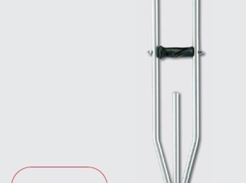 Schouderkrukken met zachte okselsteun