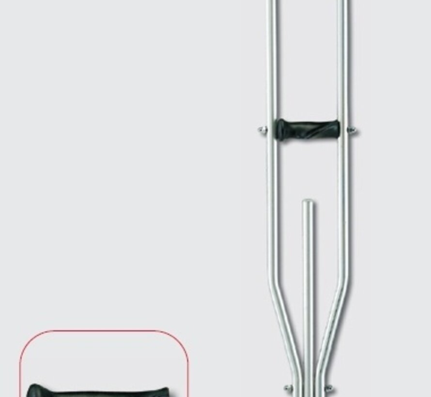 Schouderkrukken met zachte okselsteun 2 varianten