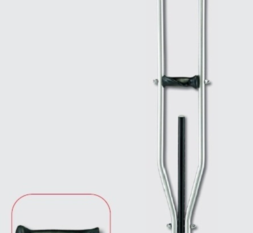 Schouderkrukken met zachte okselsteun 2 varianten