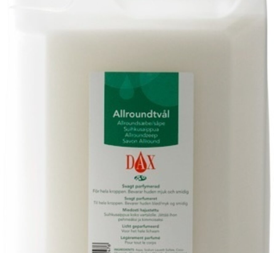 Zachte Dax allround zeep voor het lichaam - bidon van 5 liter
