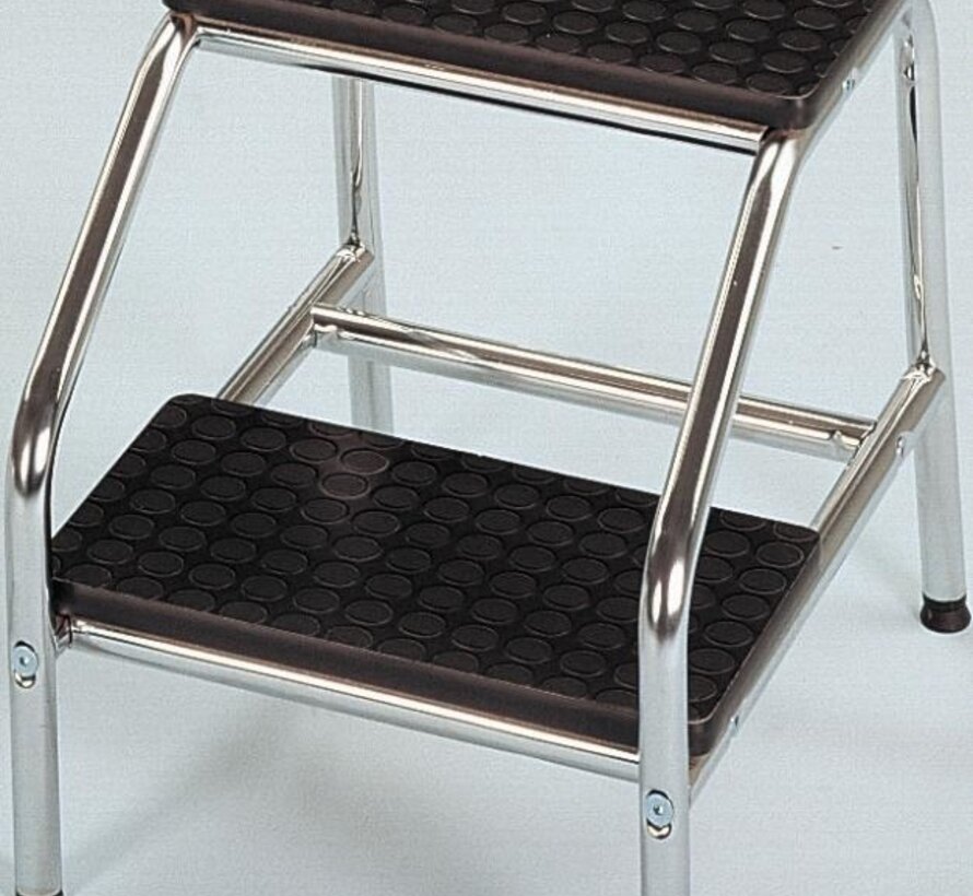 Gechromeerd trapje 2 treden