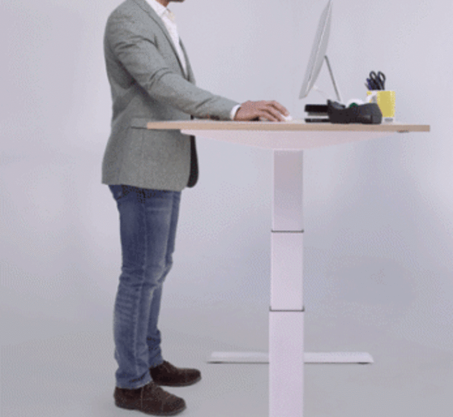 Elektrisch hoog-laag bureau in breedte verstelbaar 110-170 cm