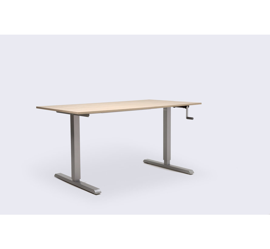 Zit-sta bureau manueel in breedte verstelbaar 100-140 cm