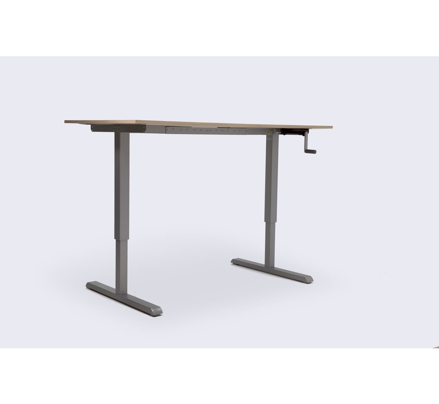 Zit-sta bureau manueel in breedte verstelbaar 100-140 cm