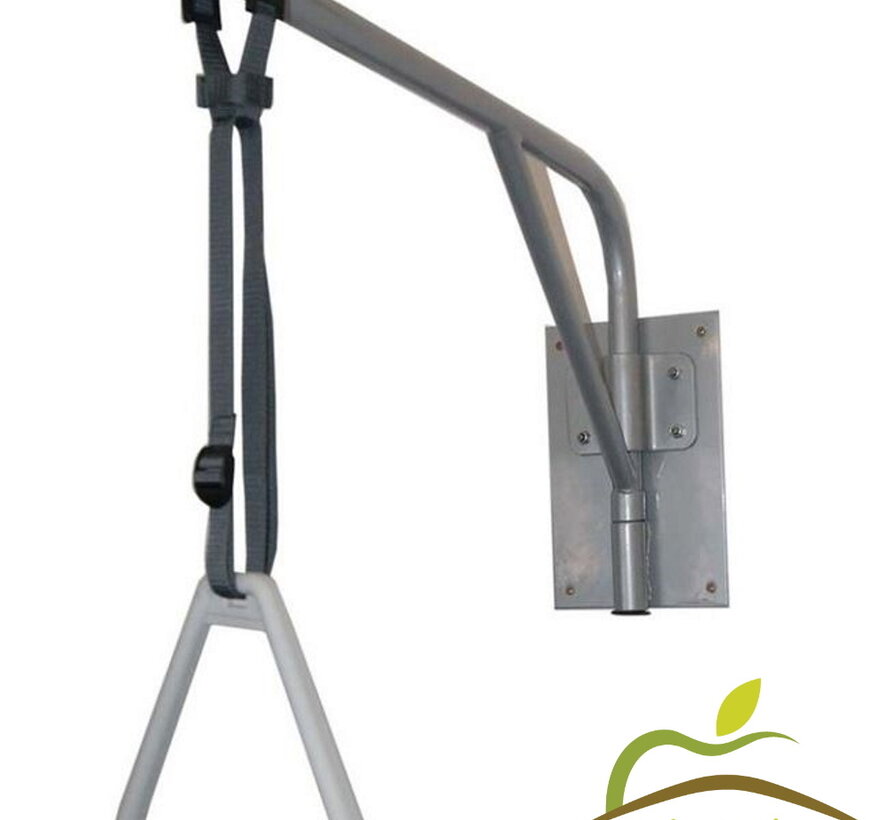 Optrekbeugel voor muurbevestiging hoogteverstelbaar en zwenkbaar