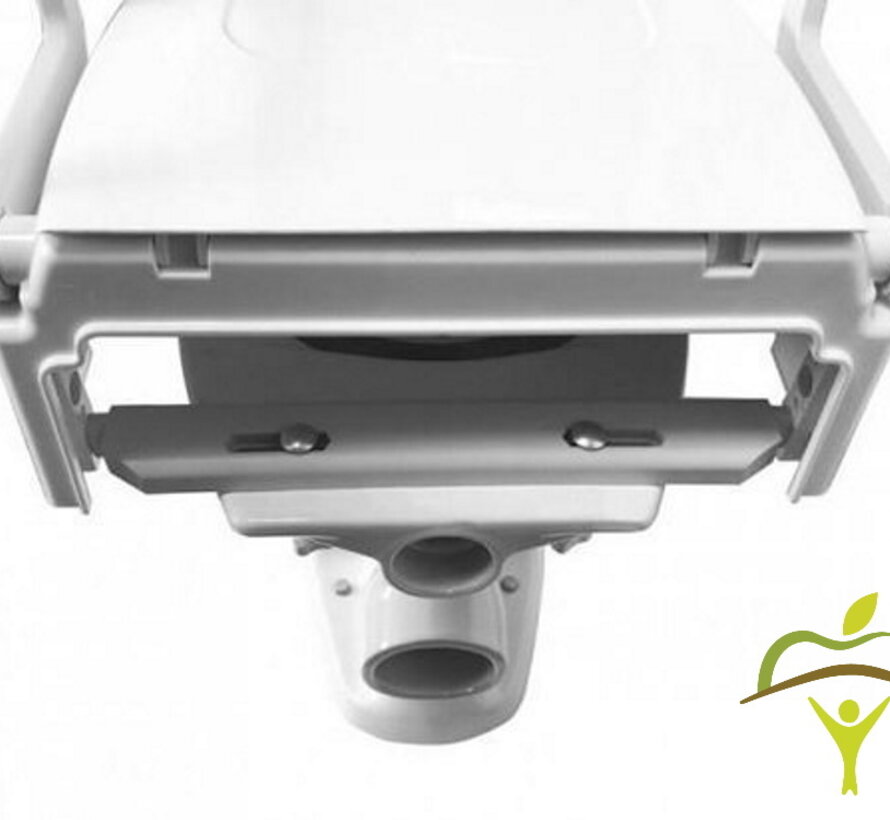 Hoogteverstelbare toiletverhoger met opklapbare armsteunen, compact TSE 120