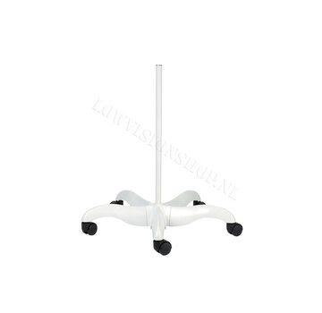 Vloerstatief voor lamp of vergrootglas 5 wielen