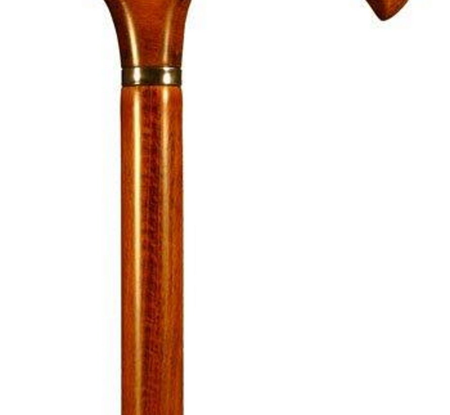 Finna wandelstok, vaste hoogte, standaard handvat, beuk