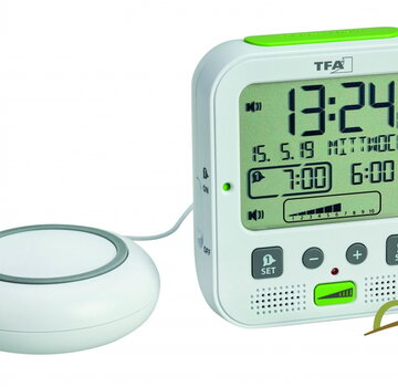 Radiografische wekker met trilalarm