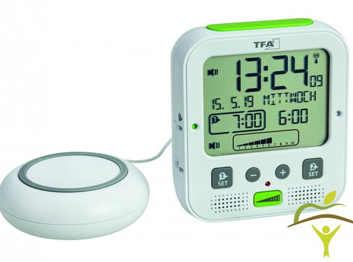 Radiografische wekker met trilalarm