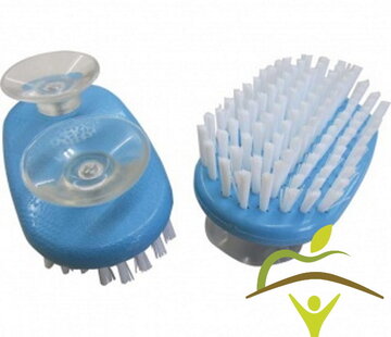 Handborstel op zuignappen voor éénhandig gebruik