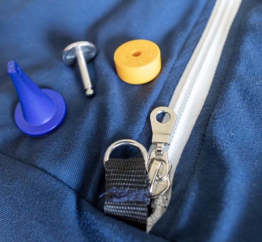 Verpleegdeken stretch met sonde ritsen