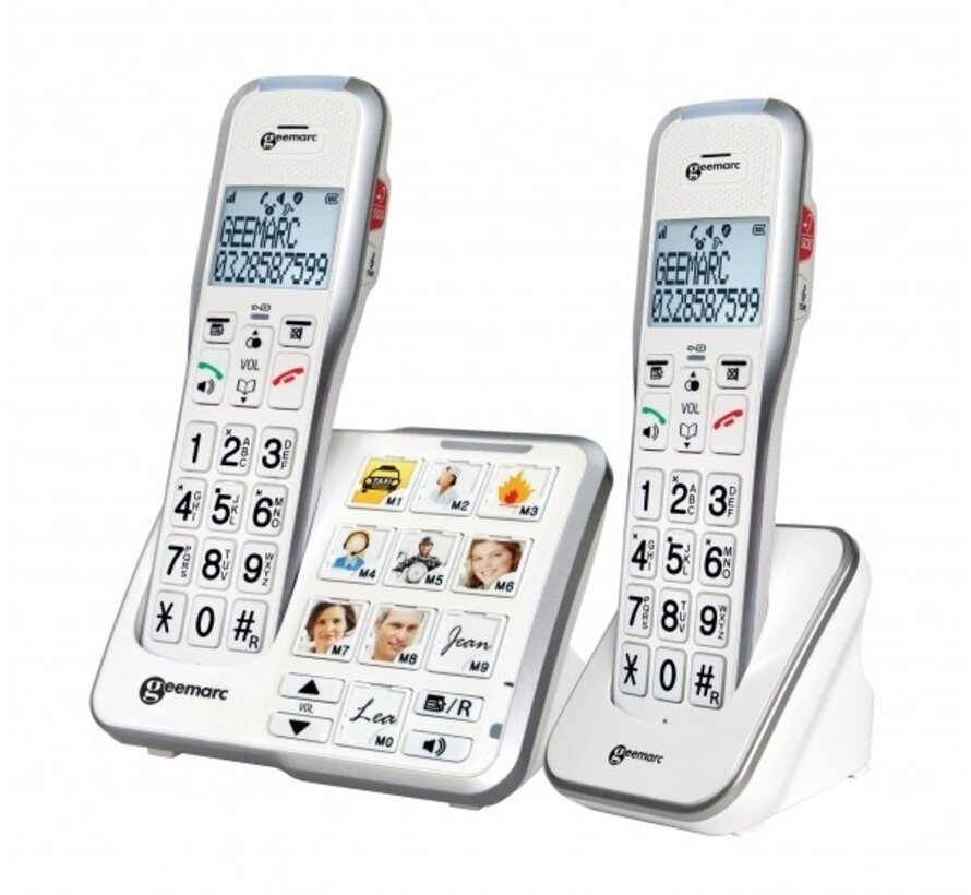 Draadloze telefoon met fototoetsen - verkrijgbaar in enkel en duo