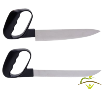 Ergonomisch keukenmes met ronde handgreep - 2 varianten