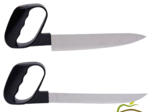 Ergonomisch keukenmes met ronde handgreep - 2 varianten