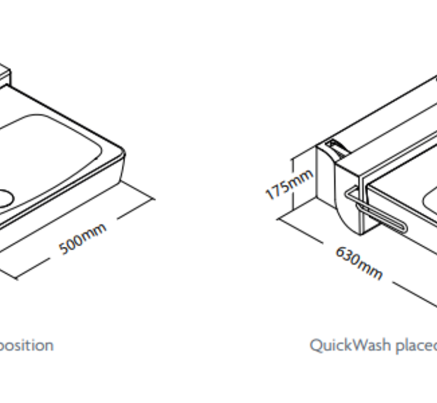 Hoogteverstelbare lavabo Ropox Quickwash