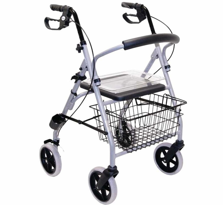 Lichtgewicht opvouwbare rollator van alluminium