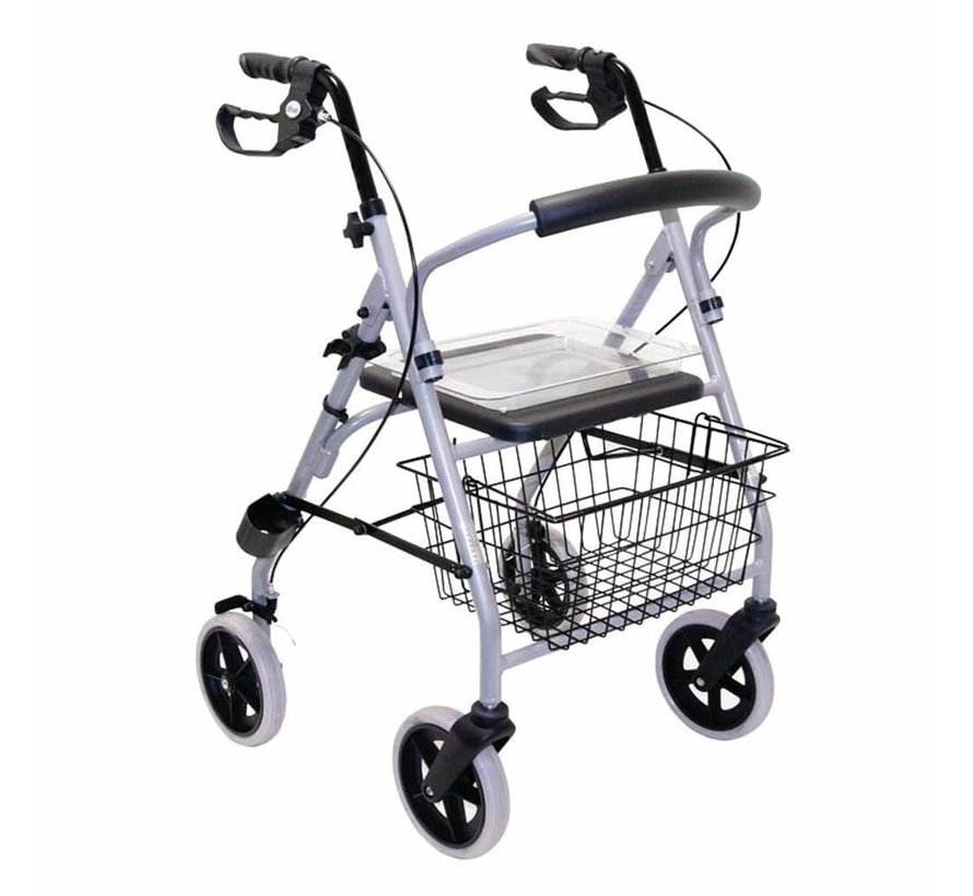 Lichtgewicht opvouwbare rollator van alluminium