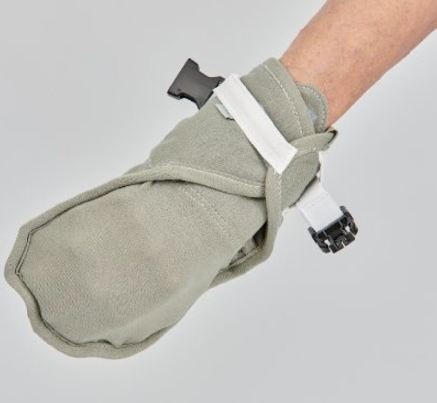 Krabwant met dubbele verlcro sluiting rond de pols