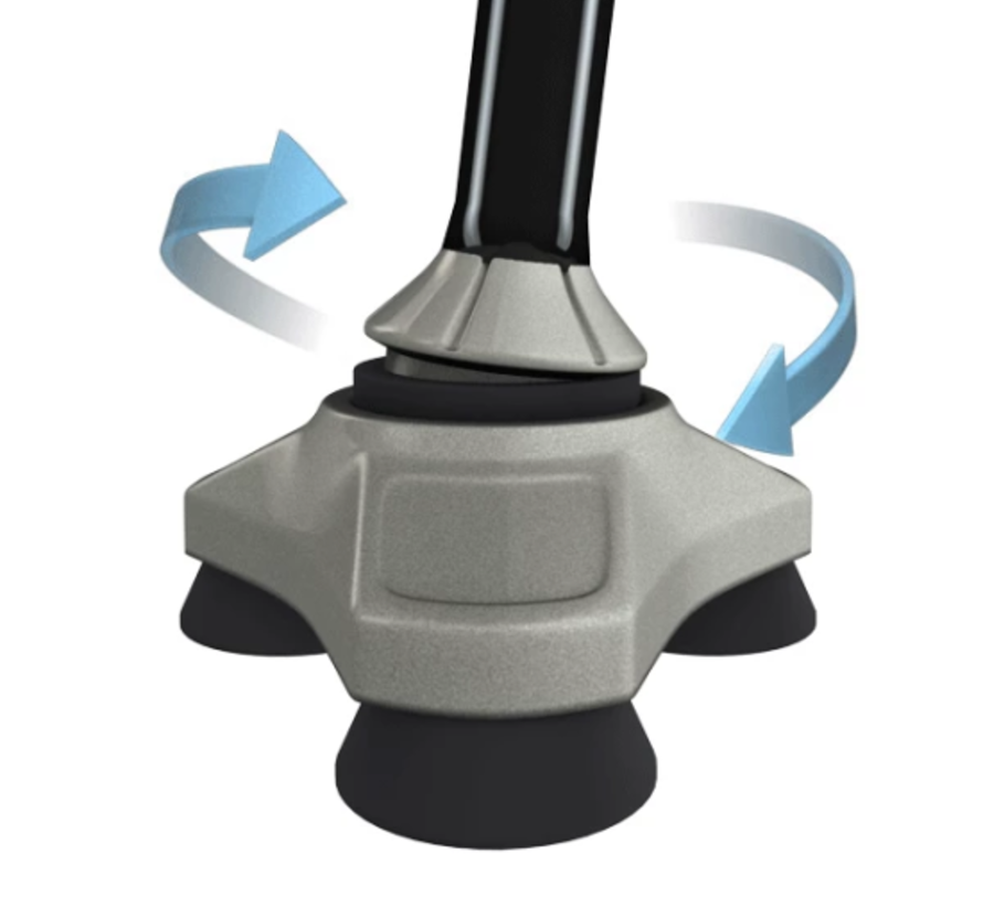 Plooibare wandelstok in aluminium, Hurrycane Freedom - verkrijgbaar in meerder kleuren