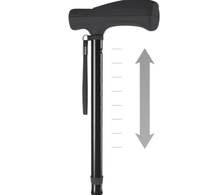 Plooibare wandelstok in aluminium, Hurrycane Freedom - verkrijgbaar in meerder kleuren