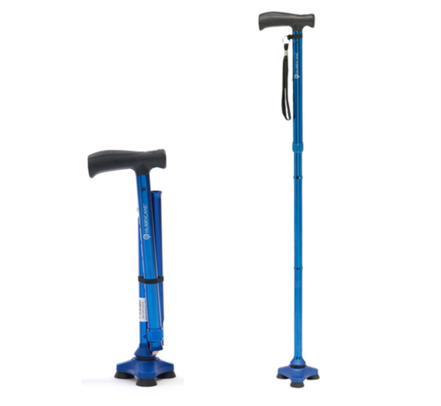 Plooibare wandelstok in aluminium, Hurrycane Freedom - verkrijgbaar in meerder kleuren
