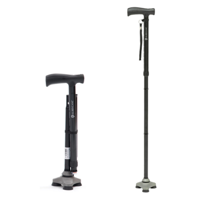 Plooibare wandelstok in aluminium, Hurrycane Freedom - verkrijgbaar in meerder kleuren