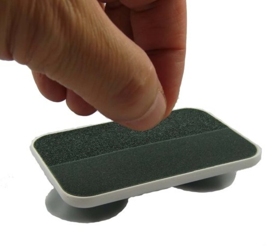 Nagelvijl op zuignappen voor éénhandig gebruik